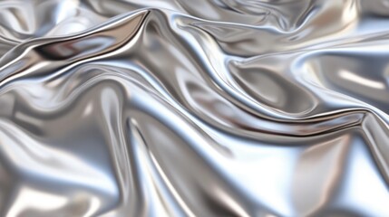 Fototapeta premium Abstract metallic draped fabric