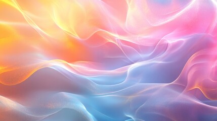 Obraz premium Dreamy Pastel Waves: Abstract Colorful Background