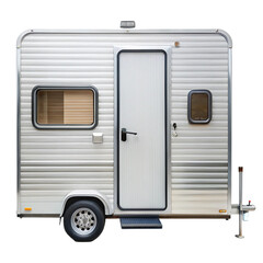 RV trailer door isolated on transparent background  
