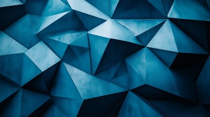 Obraz premium Futuristic Hexagonal Dark Blue Surface