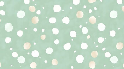 Abstract Green Background With Scattered Circles