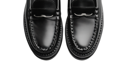 Elegant black leather loafers showcasing craftsmanship for formal occasions and casual outings
