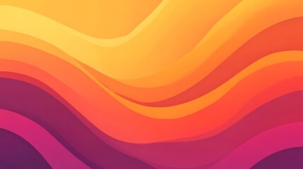 Abstract Warm Color Waves Gradient Background