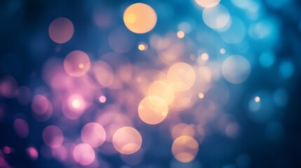Obraz premium Glowing abstract bokeh lights in a dreamy gradient softfocus aesthetic