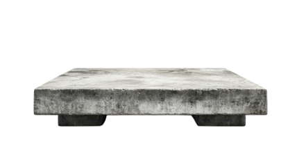 Modern minimalistic concrete table exuding industrial elegance for contemporary spaces