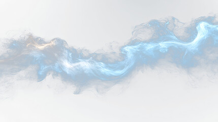 Obraz premium a blue smoke cloud on a black background