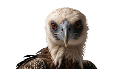 Obraz premium vulture on a transparent background. portrait of a bird. bird of prey