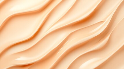 Fototapeta premium Swirling Creamy Beige Cosmetic Texture Background