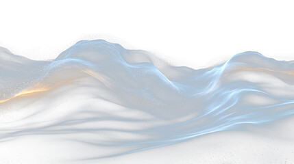 a black background with a wave of white and gold