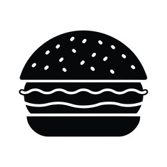 Hamburger vector illustration.