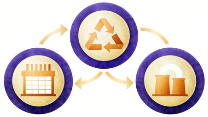 Circular Economy Model Recycling, Manufacturing, and Energy Production
