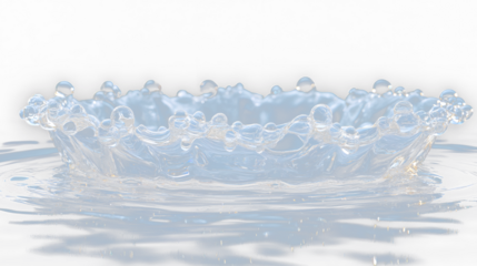 a crown made of water