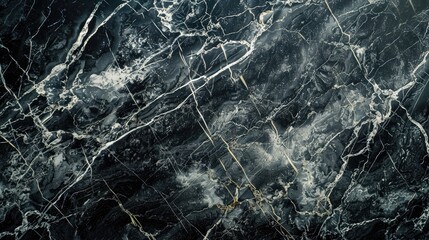 Polished marble surface with intricate veins