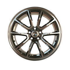 Obraz premium 3D Futuristic Wheel Isolated on Transparent Background