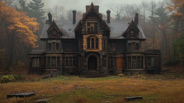 A cursed mansion where time stands still and echoes whisper secrets