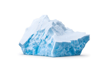 Obraz premium Massive iceberg isolated on white background