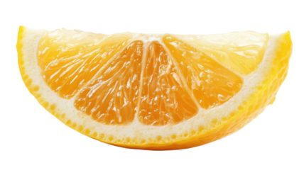 Freshly sliced orange showcases vibrant color and juicy texture in natural light