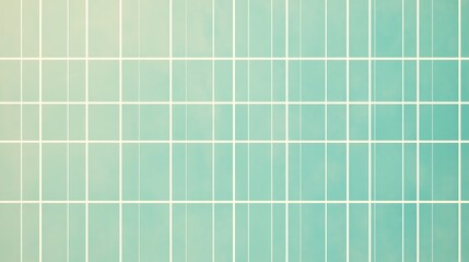 Abstract Grid Pattern Aqua Green and Beige Tones
