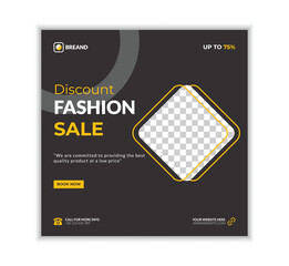 Fashion Sale Social Media Post Template.