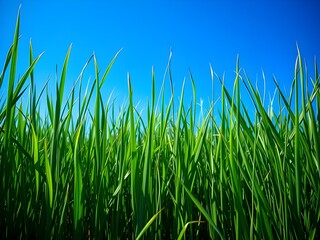 Fototapeta premium Grass and Sky background 