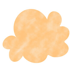 Cloude with Watercolor illustration Set