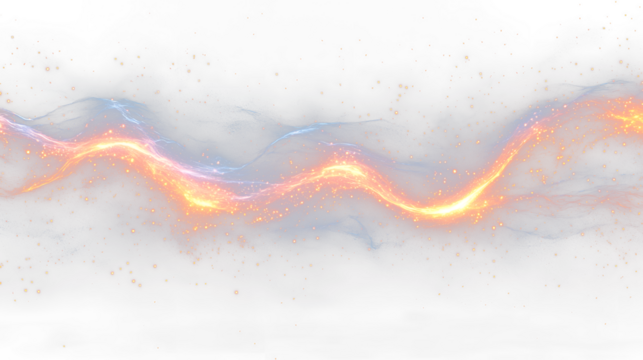 a black background with a pattern of orange and blue lines