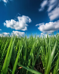 Obraz premium Grass and Sky background 