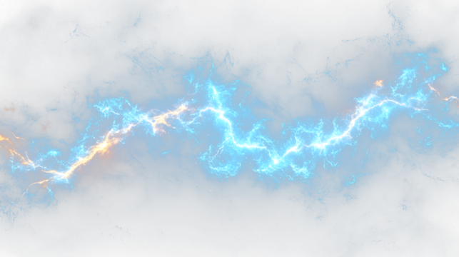 a blue nebula with a bright orange nebula in the background