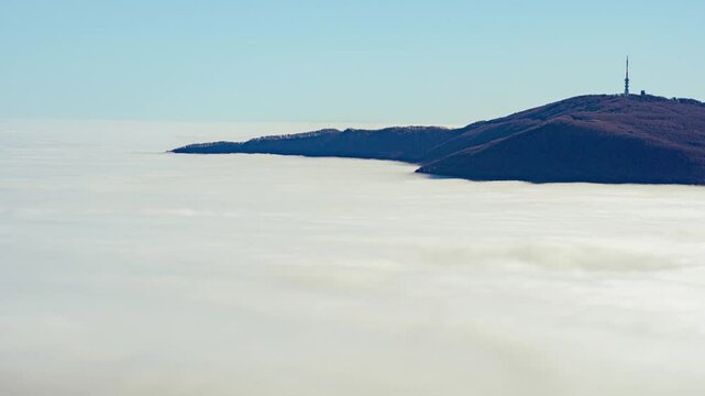 Experience the breathtaking beauty of a morning timelapse at the Galya Lookout in the M&aacute;tra Mountains, Hungary.