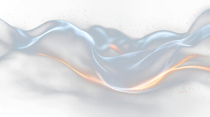 a white wave with gold and silver particles