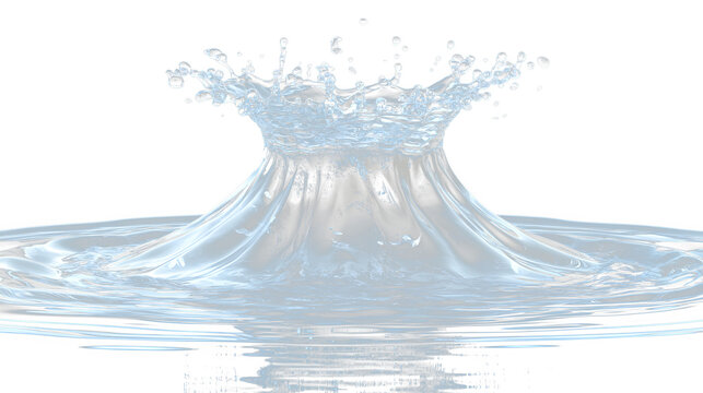 a water splash on a black background