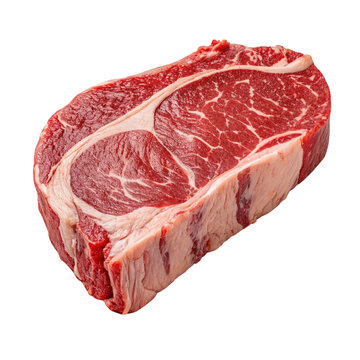 raw meat isolated on white