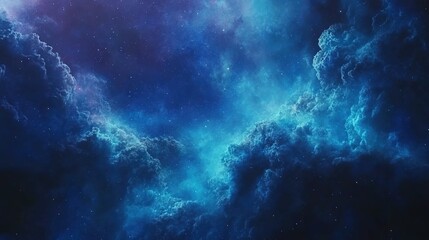 Fototapeta premium Blue sapce clouds, nebula