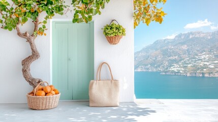 Amalfi Coast Villa  Mediterranean Summer  Ocean View  Coastal Home  Vacation Rental