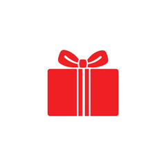 Red gift box icon