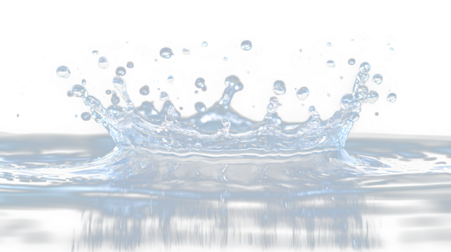a water splash with a black background