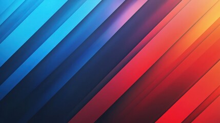 Obraz premium Abstract background with diagonal color transition from blue to red and orange