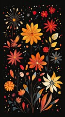 Festival Elements and Fireworks Flat Lay, Las Fallas