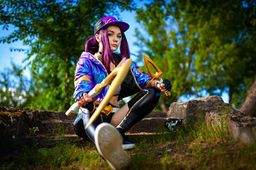 league of legends akali cosplay