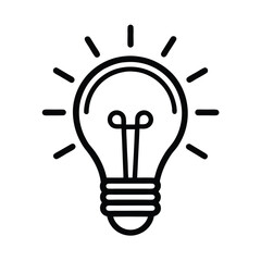 Fototapeta premium Bright Idea Illumination, Innovation, Inspiration, Lightbulb Concept Illustration