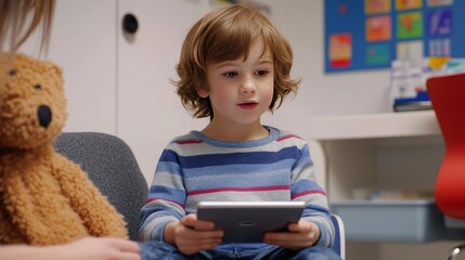 Autism research on teaching communication through AAC devices. Featuring assistive technology and speech