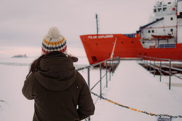 Habor in scandinaviain winter