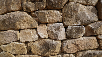 Ancient Temple Wall: Bricks, Texture, Stone