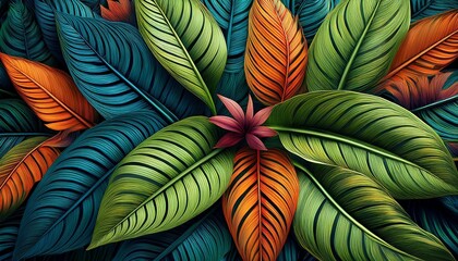 colorful leaves background