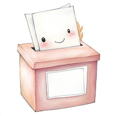 A Ballot Box Filled with Voting Papers Representing Democracy Civic Duty and the Power of Choice in Elections Symbolizing Participation and Engagement in the Democratic Process