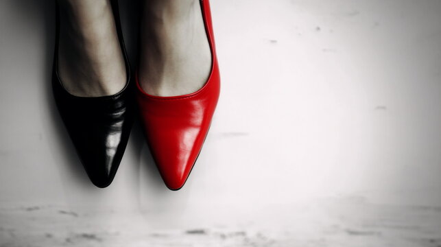 female legs in shoes