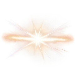 Abstract Burst of Light with Soft Colors - Isolated on Transparent Background PNG