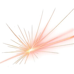 Fototapeta premium Abstract Pink Burst with Radiating Lines for Creative Designs - Isolated on Transparent Background PNG