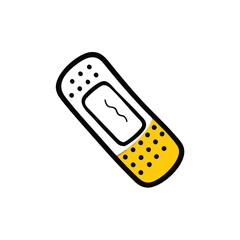 Cute Cartoon Band-Aid Illustration