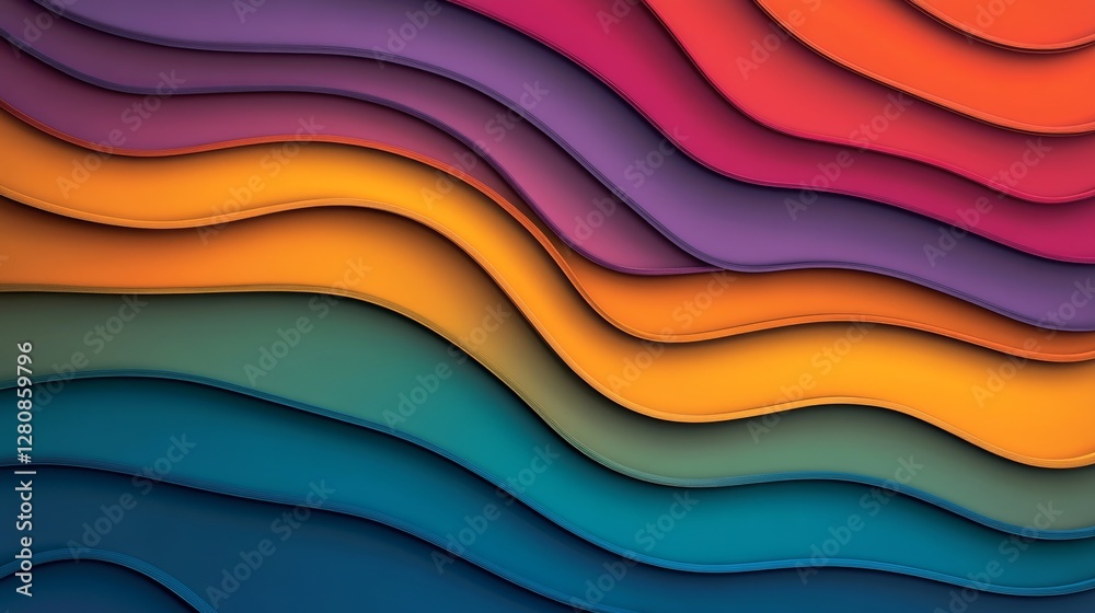 Poster a vibrant gradient and noise-filled background featuring a multicolored gradation and noise texture 
